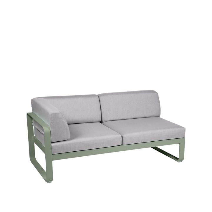 Bellevie Corner modulsoffa - 2-sits cactus, flannel grey dyna, vänster - Fermob