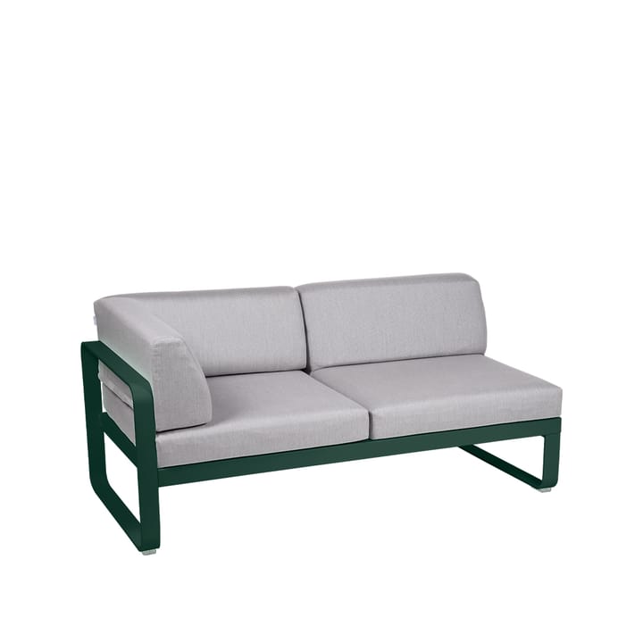 Bellevie Corner modulsoffa - 2-sits cedar green-flannel grey dyna-vänster - Fermob