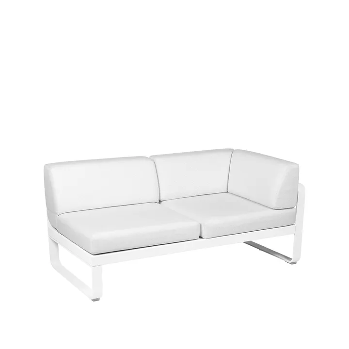 Bellevie Corner modulsoffa - 2-sits Cotton white (vit), offwhite dyna, höger - Fermob