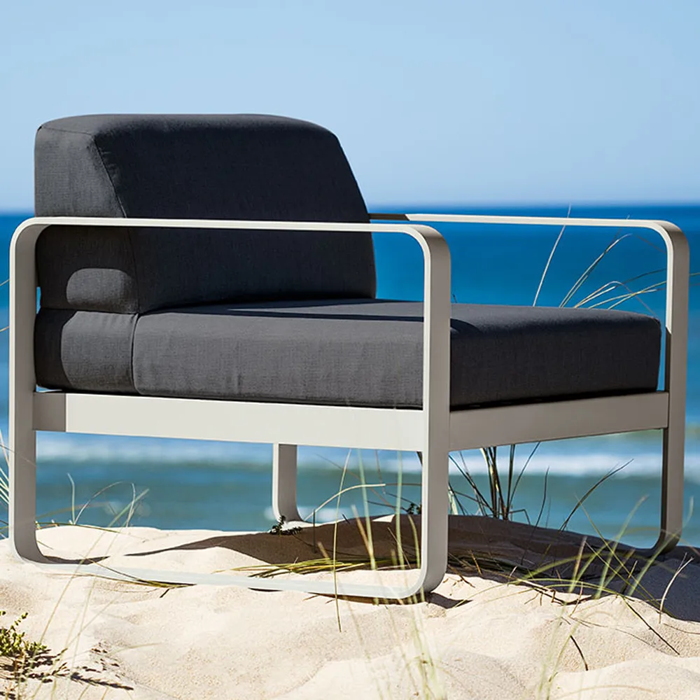 Bellevie fåtölj, anthracite, graphite grey dyna Fermob