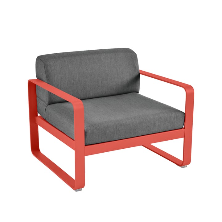 Bellevie fåtölj, capucine, graphite grey dyna Fermob