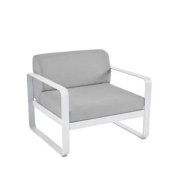 Bellevie fåtölj - Cotton white (vit), flannel grey dyna - Fermob
