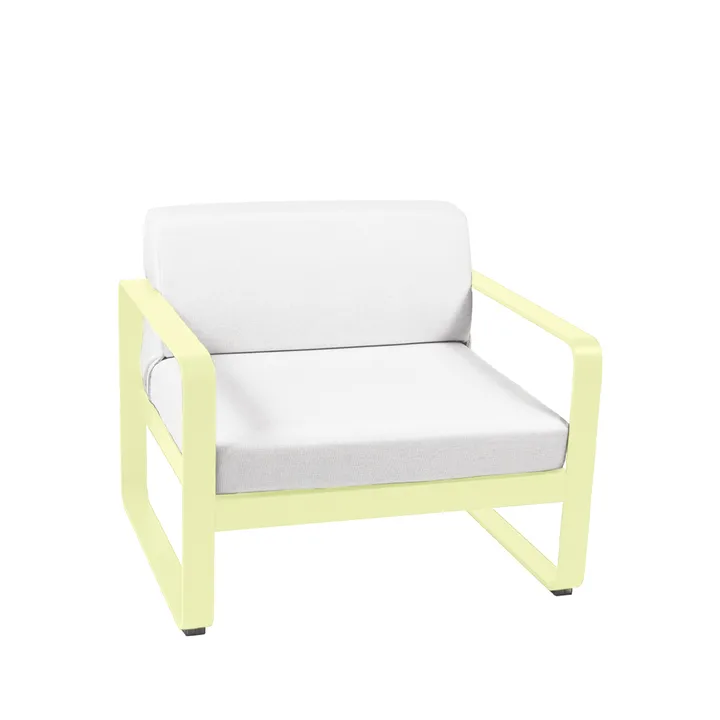 Bellevie fåtölj - Frosted lemon (gul), off-white dyna - Fermob