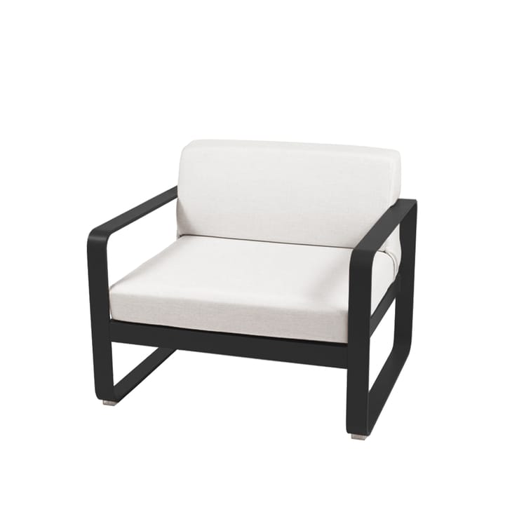 Bellevie fåtölj - liquorice, off-white dyna - Fermob