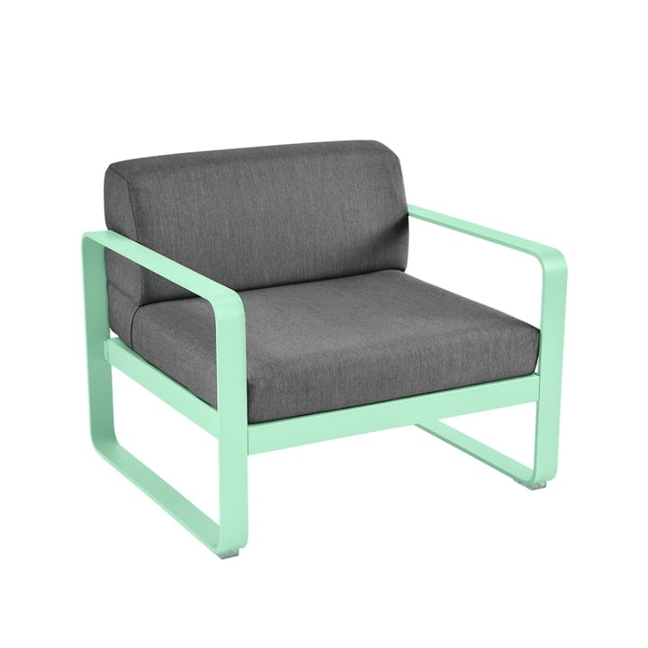 Bellevie fåtölj, opaline green, graphite grey dyna Fermob