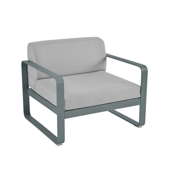Bellevie fåtölj - Storm grey (grå), flannel grey dyna - Fermob
