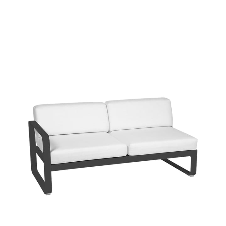Bellevie Left modulsoffa - 2-sits anthracite, off-white dyna - Fermob