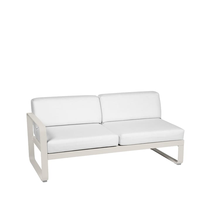 Bellevie Left modulsoffa - 2-sits clay grey, off-white dyna - Fermob