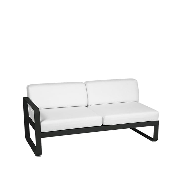 Bellevie Left modulsoffa - 2-sits liquorice, off-white dyna - Fermob