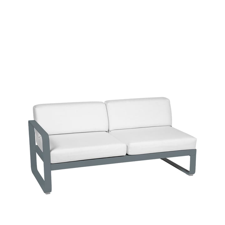 Bellevie Left modulsoffa - 2-sits storm grey, off-white dyna - Fermob