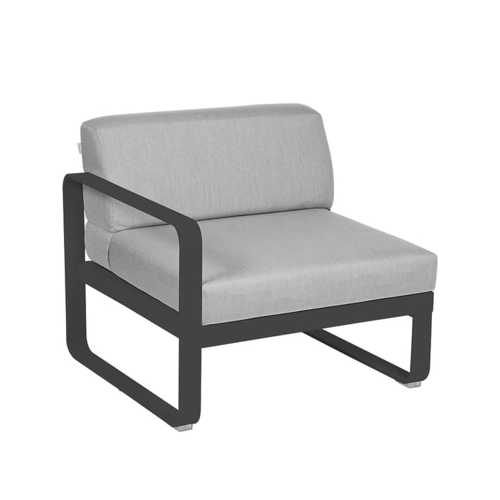 Bellevie Left modulsoffa - anthracite, flannel grey dyna, 1-sits - Fermob