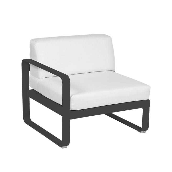 Bellevie Left modulsoffa - anthracite, off-white dyna, 1-sits - Fermob