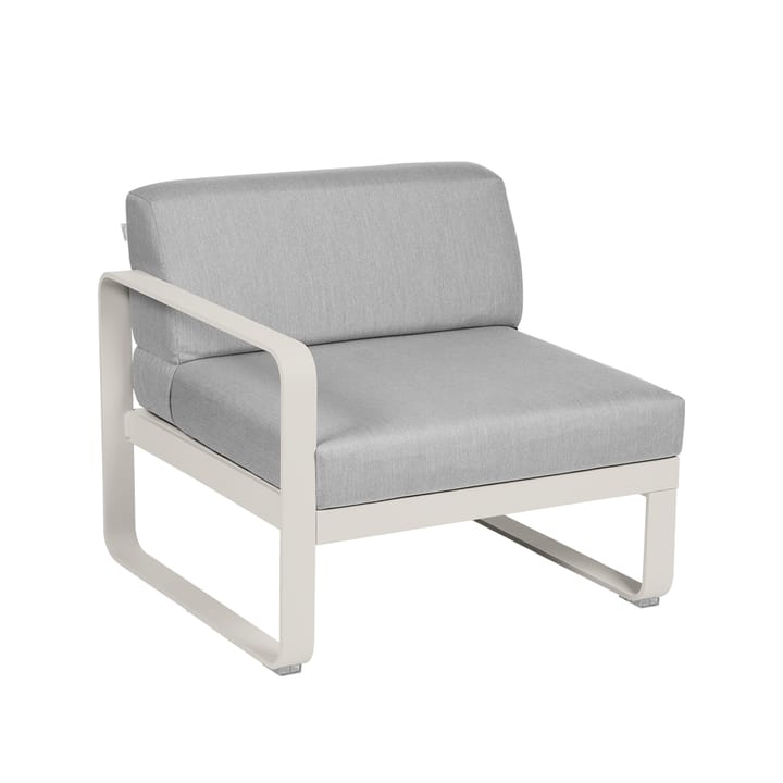 Bellevie Left modulsoffa - clay grey, flannel grey dyna, 1-sits - Fermob