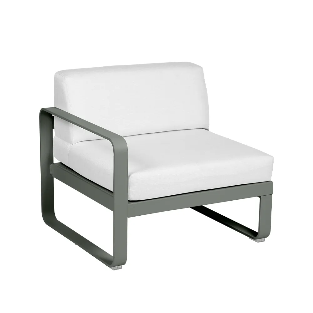 Bellevie Left modulsoffa, Rosemary-off-white dyna-1-sits Fermob