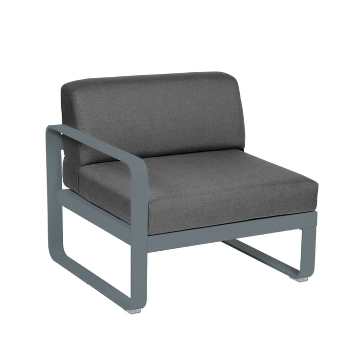 Bellevie Left modulsoffa - storm grey, graphite grey dyna, 1-sits - Fermob