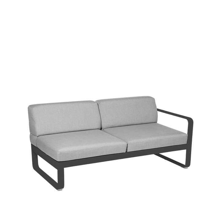 Bellevie Right modulsoffa - 2-sits anthracite, flannel grey dyna - Fermob