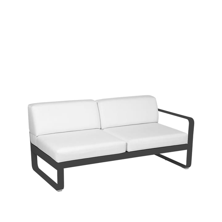Bellevie Right modulsoffa - 2-sits anthracite, off-white dyna - Fermob