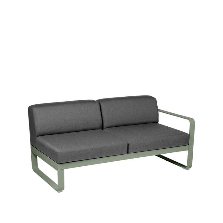 Bellevie Right modulsoffa - 2-sits cactus, graphite grey dyna - Fermob