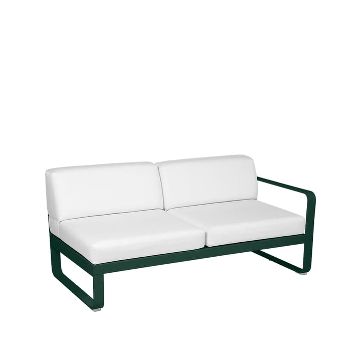 Bellevie Right modulsoffa - 2-sits cedar green, off-white dyna - Fermob