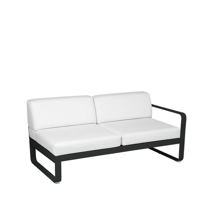 Bellevie Right modulsoffa - 2-sits liquorice, off-white dyna - Fermob