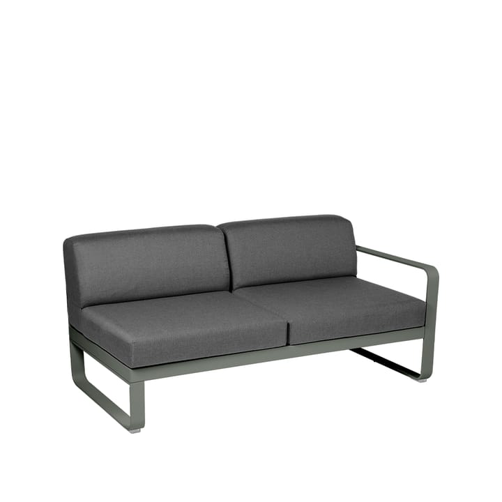 Bellevie Right modulsoffa - 2-sits rosemary, graphite grey dyna - Fermob