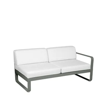 Bellevie Right modulsoffa - 2-sits Rosemary (grön)-off-white dyna - Fermob