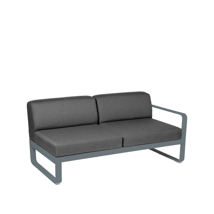 Bellevie Right modulsoffa - 2-sits storm grey, graphite grey dyna - Fermob