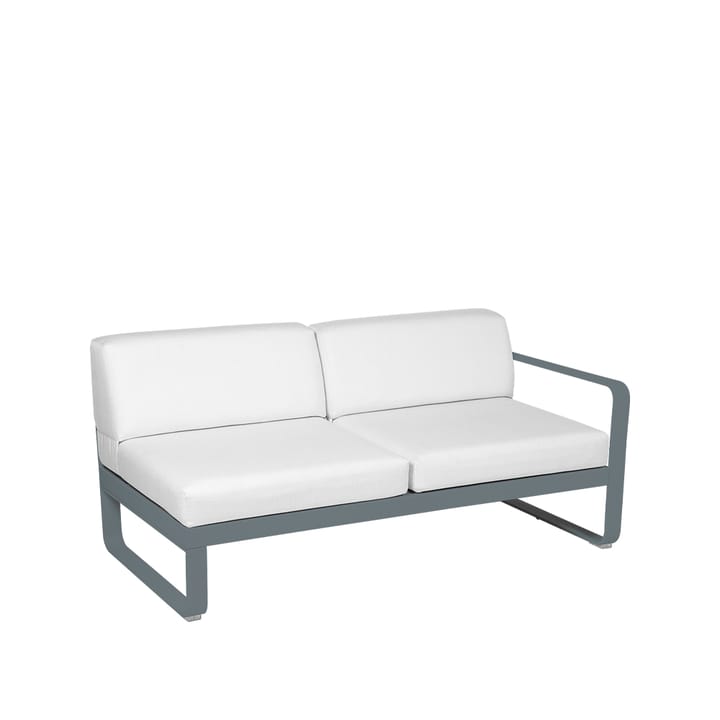 Bellevie Right modulsoffa - 2-sits storm grey, off-white dyna - Fermob