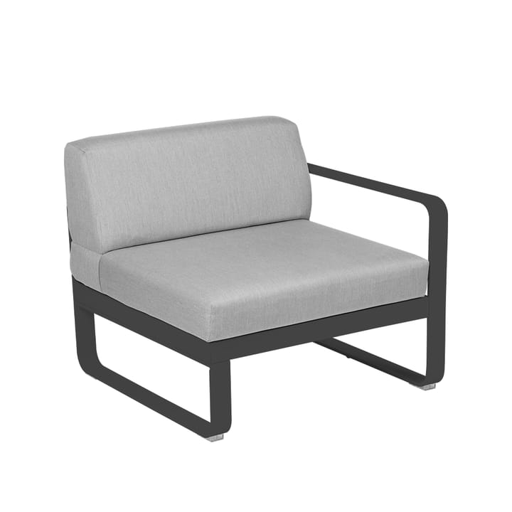 Bellevie Right modulsoffa, anthracite, flannel grey dyna, 1-sits Fermob