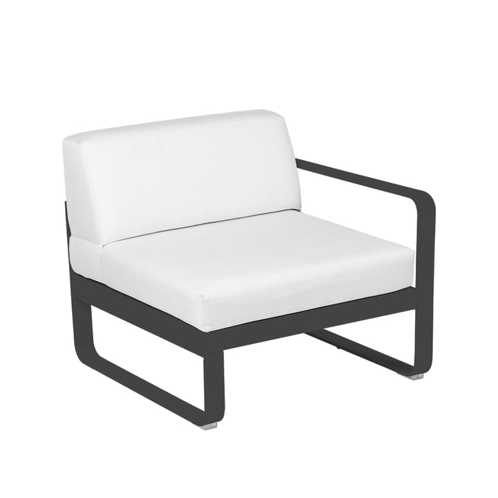 Bellevie Right modulsoffa - anthracite, off-white dyna, 1-sits - Fermob