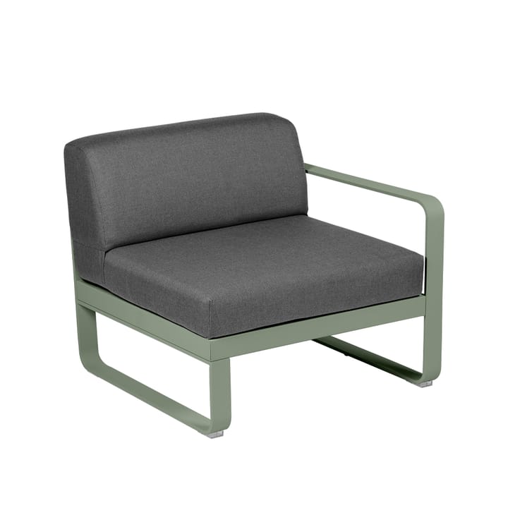 Bellevie Right modulsoffa - cactus, graphite grey dyna, 1-sits - Fermob