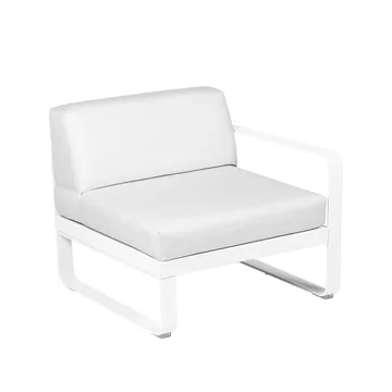 Bellevie Right modulsoffa - Cotton white (vit), off-white dyna, 1-sits - Fermob