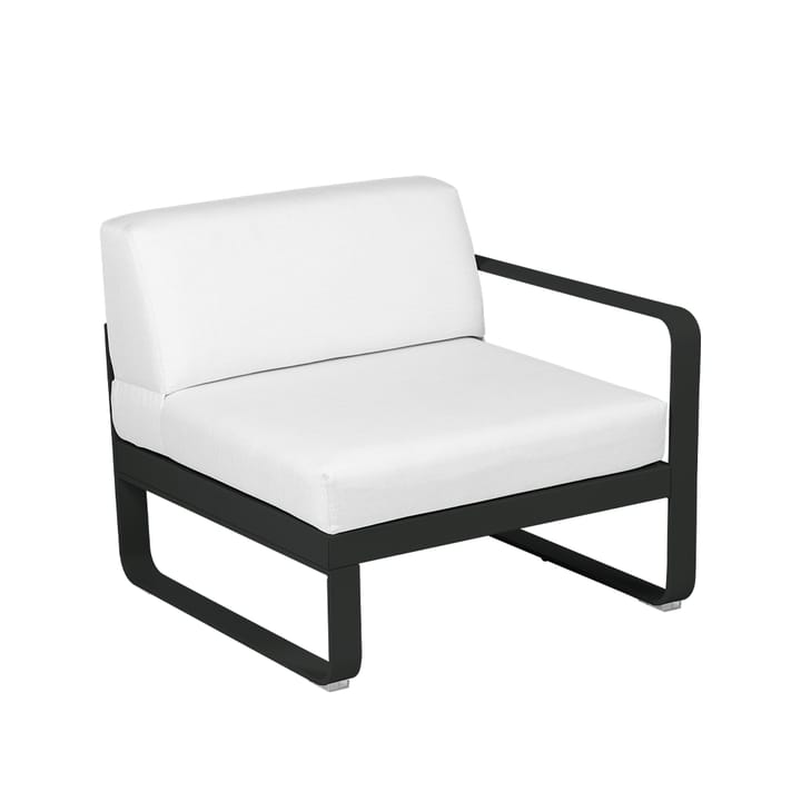 Bellevie Right modulsoffa - liquorice, off-white dyna, 1-sits - Fermob