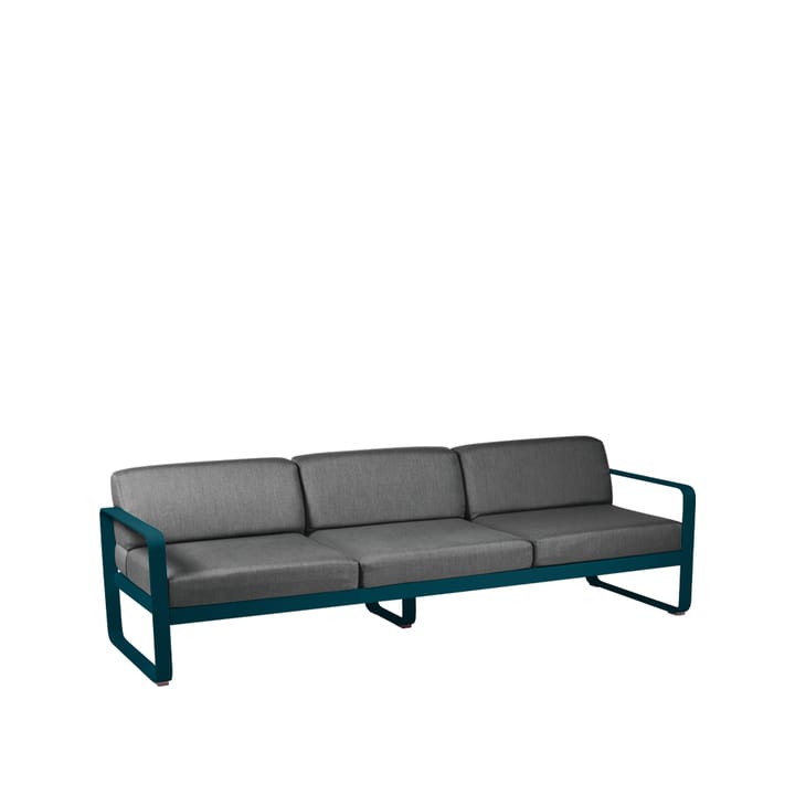 Bellevie soffa - 3-sits acapulco blue, graphite grey dyna - Fermob