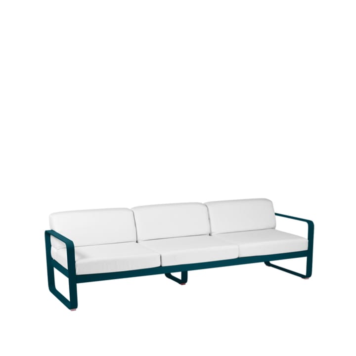 Bellevie soffa - 3-sits acapulco blue, off-white dyna - Fermob