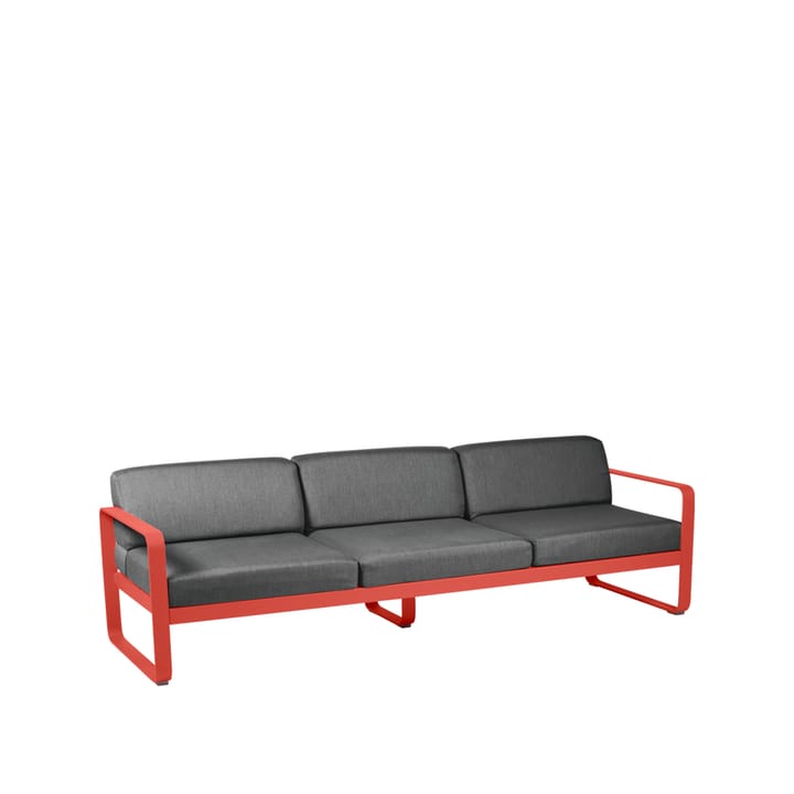 Bellevie soffa - 3-sits capucine, graphite grey dyna - Fermob