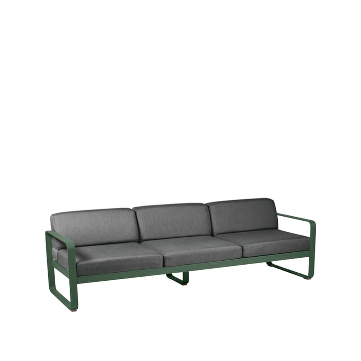 Bellevie soffa - 3-sits cedar green, graphite grey dyna - Fermob