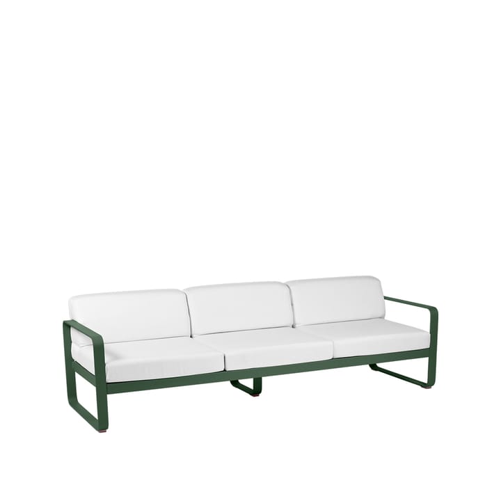 Bellevie soffa - 3-sits cedar green, off-white dyna - Fermob