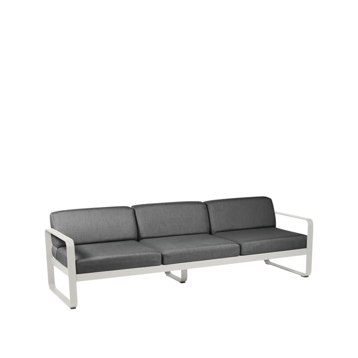 Bellevie soffa - 3-sits clay grey, graphite grey dyna - Fermob