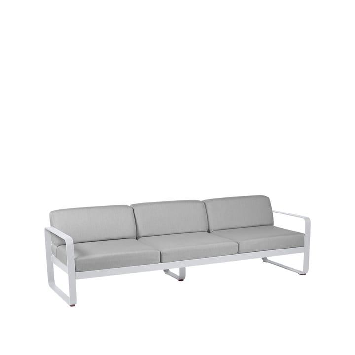Bellevie soffa - 3-sits cotton white, flannel grey dyna - Fermob
