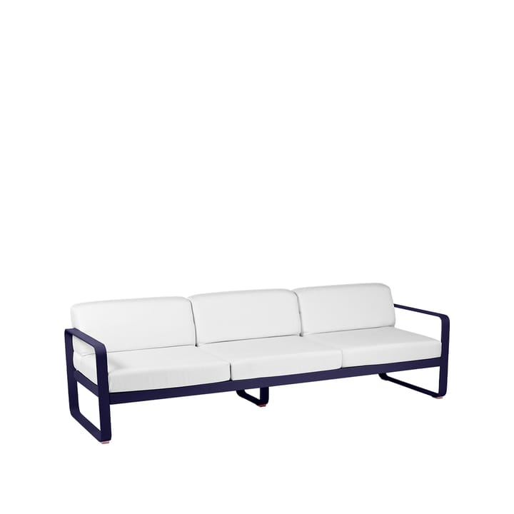 Bellevie soffa - 3-sits deep blue, off-white dyna - Fermob