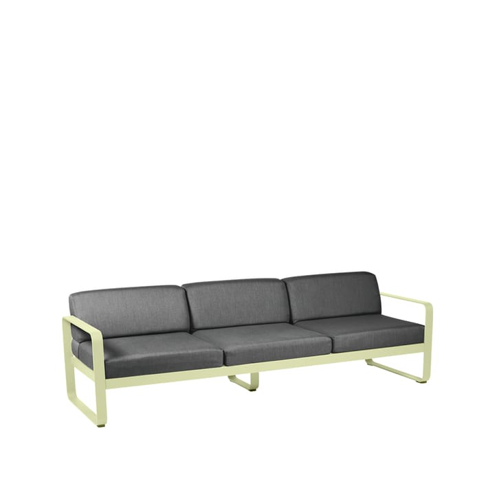 Bellevie soffa - 3-sits frosted lemon, graphite grey dyna - Fermob