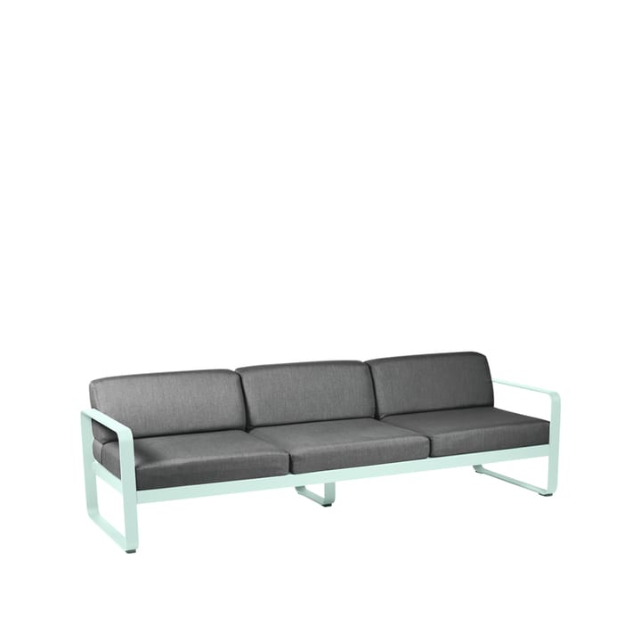 Bellevie soffa - 3-sits ice mint, graphite grey dyna - Fermob