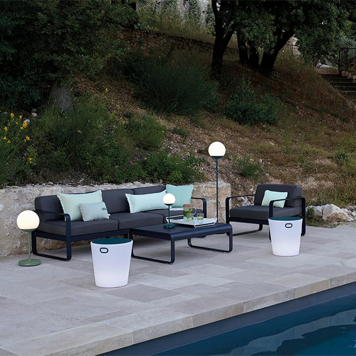Bellevie soffa, 3-sits liquorice, graphite grey dyna Fermob