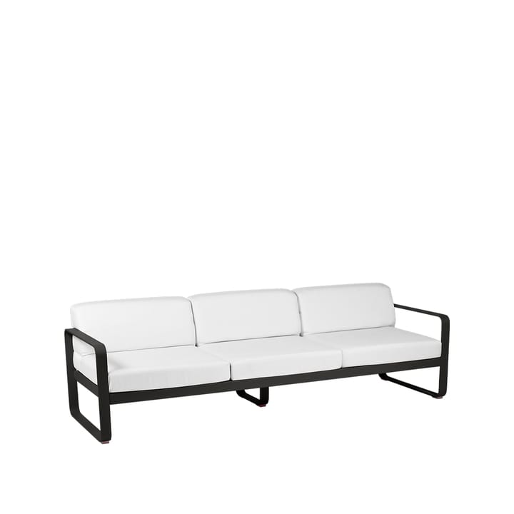 Bellevie soffa - 3-sits liquorice, off-white dyna - Fermob