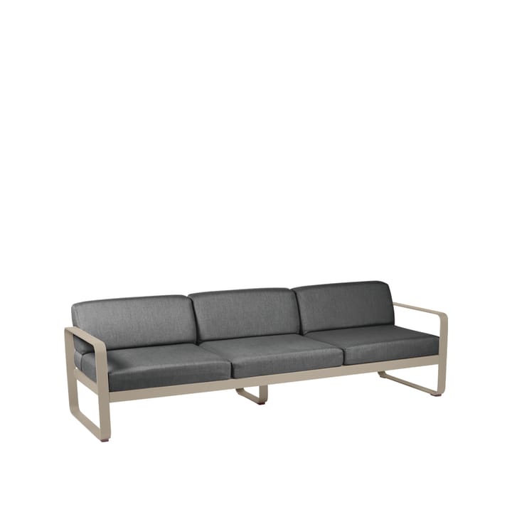 Bellevie soffa - 3-sits nutmeg, graphite grey dyna - Fermob