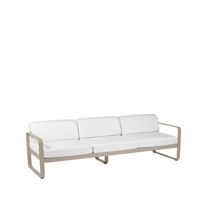 Bellevie soffa - 3-sits nutmeg, off-white dyna - Fermob