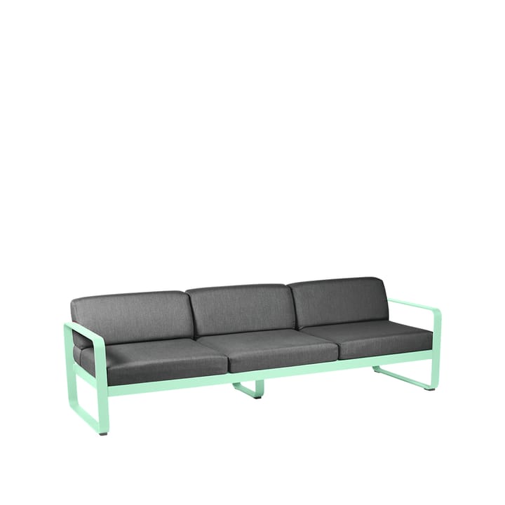 Bellevie soffa - 3-sits opaline green, graphite grey dyna - Fermob