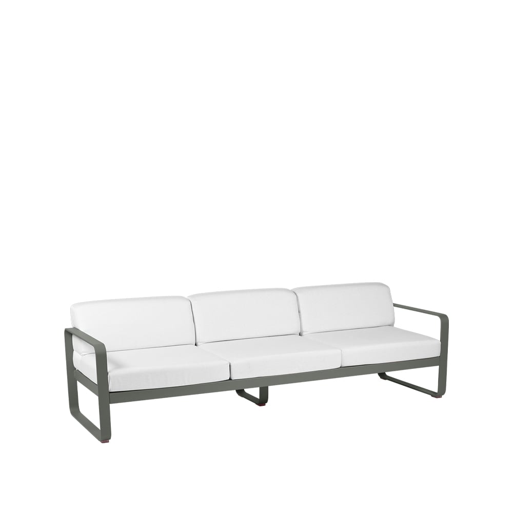 Fermob Bellevie soffa 3-sits rosemary-off-white dyna