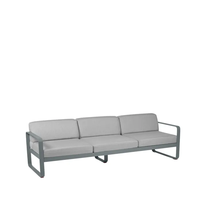 Bellevie soffa - 3-sits Storm grey (grå), flannel grey dyna - Fermob